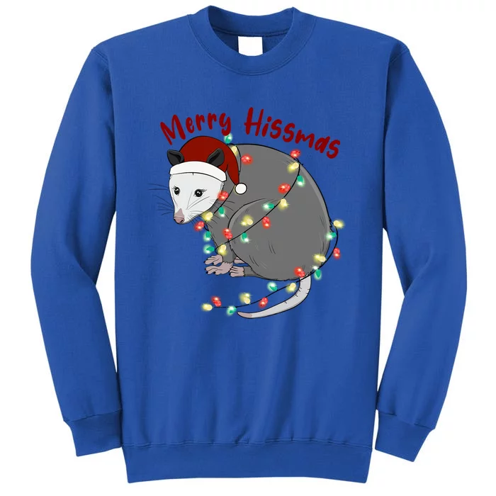 Funny Santa Mouse Merry Hissmas Claus Merry Xmas Team Santa Meaningful Gift Tall Sweatshirt