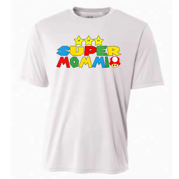 Funny Super Mommio Video Game Lover Mothers Day Cooling Performance Crew T-Shirt