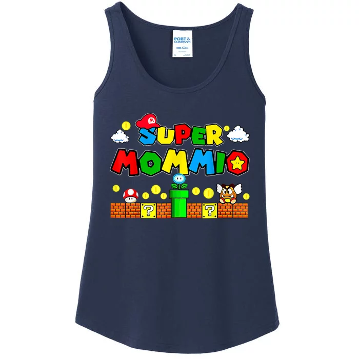 Funny Super Mommio Mothers Video Game Lovers Ladies Essential Tank