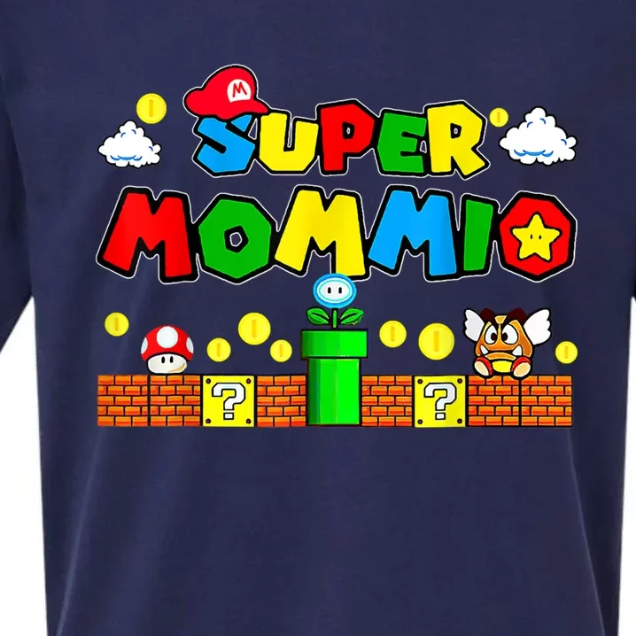 Funny Super Mommio Mothers Video Game Lovers Sueded Cloud Jersey T-Shirt