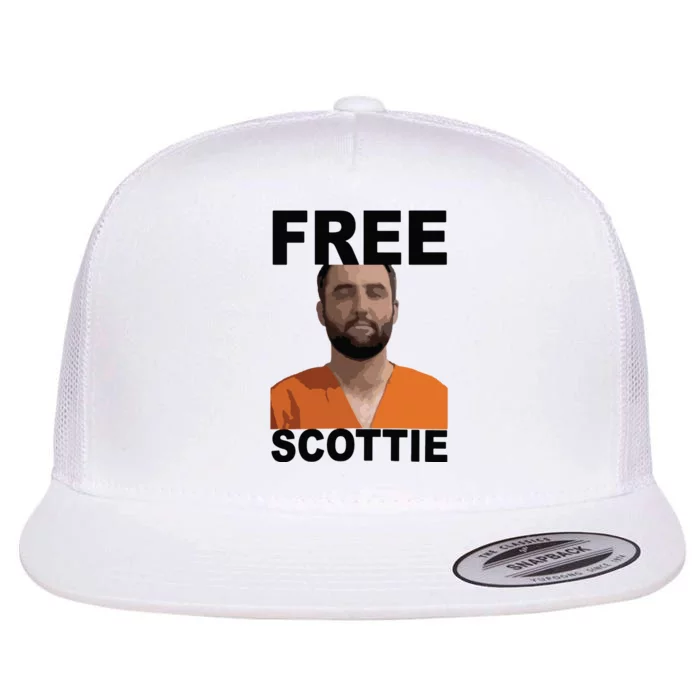 Free Scottie Mugshot Flat Bill Trucker Hat