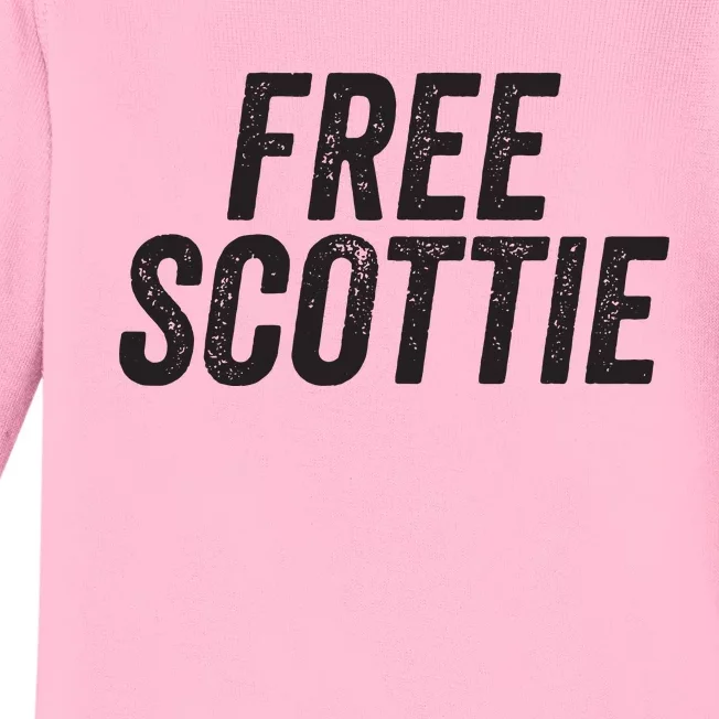 Free Scottie Mugshot Baby Long Sleeve Bodysuit