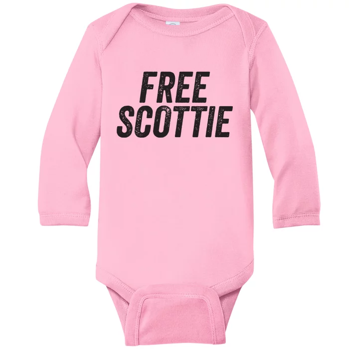 Free Scottie Mugshot Baby Long Sleeve Bodysuit