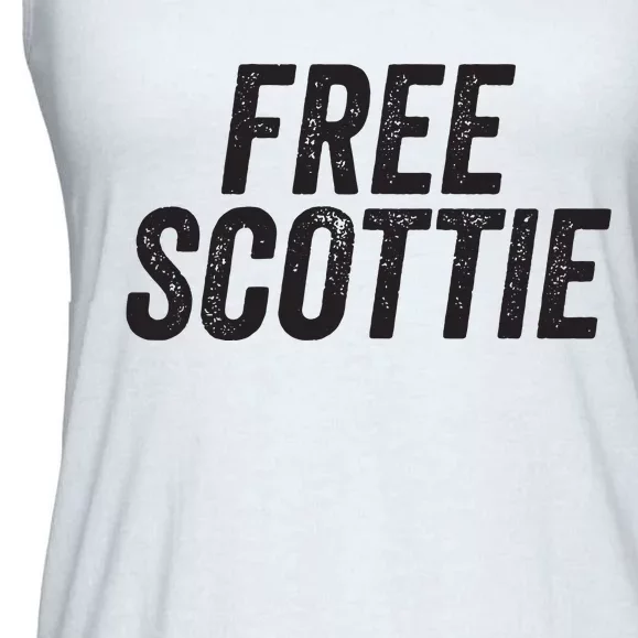 Free Scottie Mugshot Ladies Essential Flowy Tank