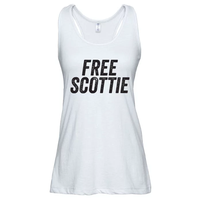 Free Scottie Mugshot Ladies Essential Flowy Tank