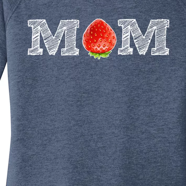 Funny Strawberry Mom Fruit Gift Berry Mothers Day Gift Women's Perfect Tri Tunic Long Sleeve Shirt