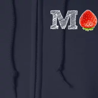 Funny Strawberry Mom Fruit Gift Berry Mothers Day Gift Full Zip Hoodie