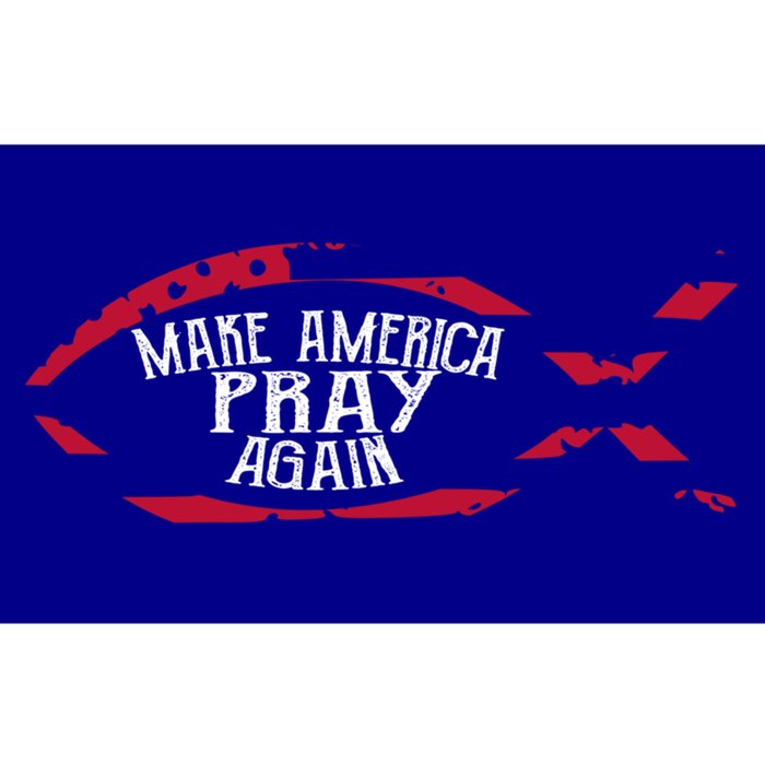 Fish Symbol Meaningful Gift Christian Gift Make America Pray Again Gift Bumper Sticker