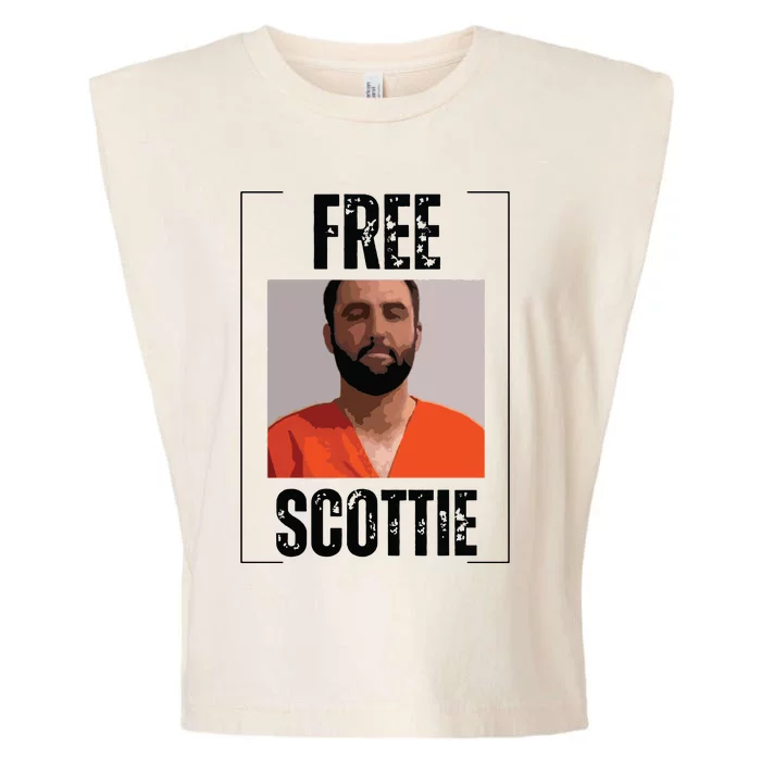 Free Scottie Mugshot Garment-Dyed Women's Muscle Tee