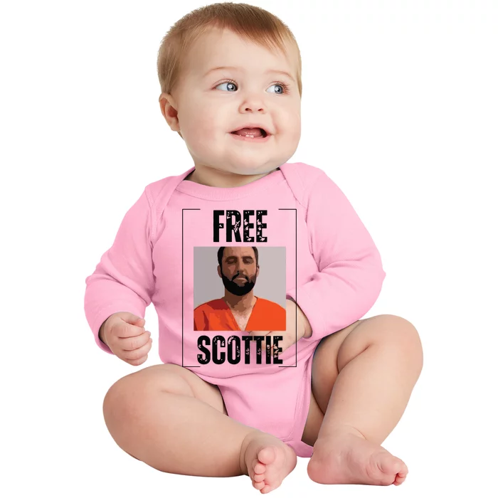 Free Scottie Mugshot Baby Long Sleeve Bodysuit