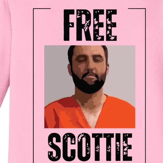 Free Scottie Mugshot Baby Long Sleeve Bodysuit