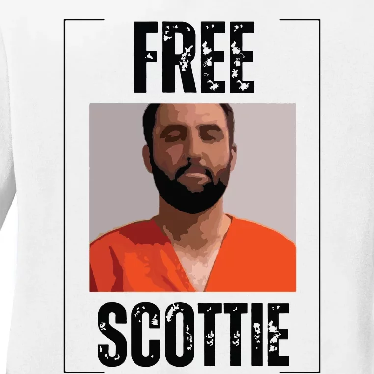 Free Scottie Mugshot Ladies Long Sleeve Shirt