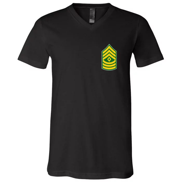 First Sergeant Military Badge V-Neck T-Shirt