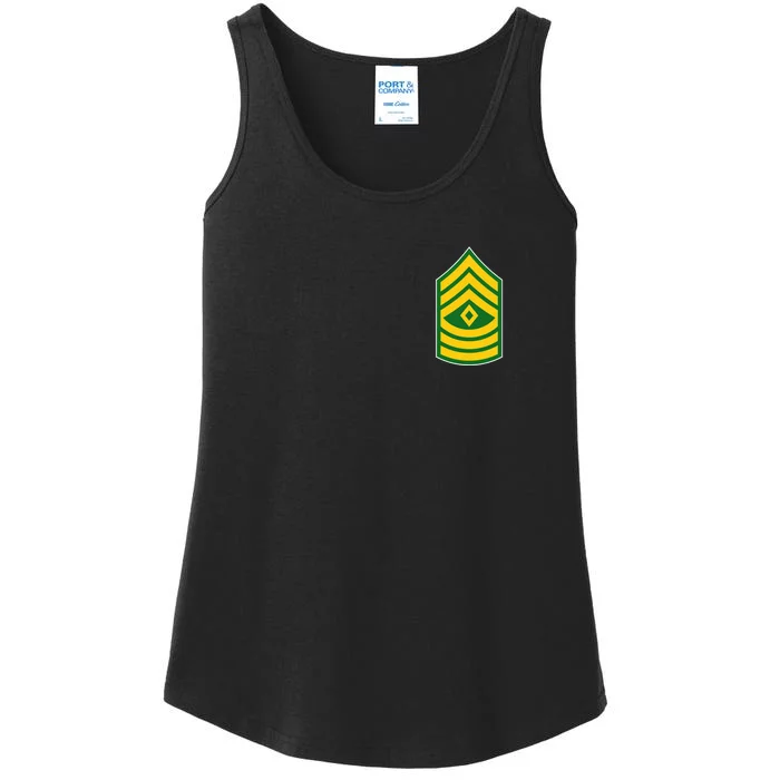 First Sergeant Military Badge Ladies Essential Tank