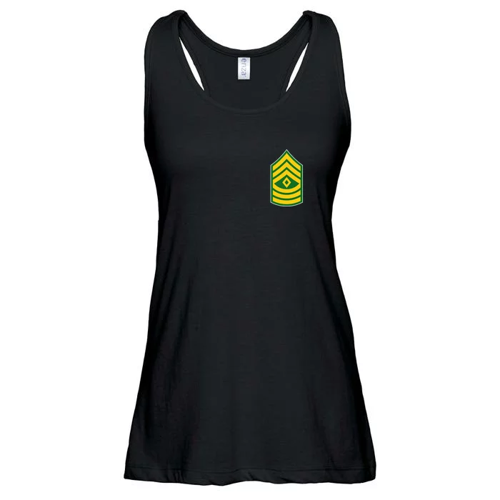 First Sergeant Military Badge Ladies Essential Flowy Tank