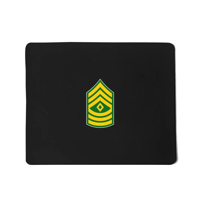 First Sergeant Military Badge Mousepad