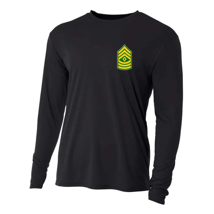 First Sergeant Military Badge Cooling Performance Long Sleeve Crew