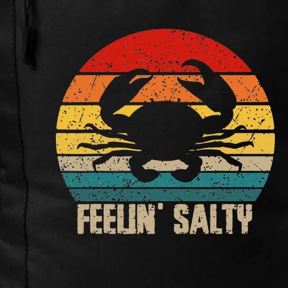 Feelin Salty Maryland Crab Sunset Graphic Daily Commute Backpack