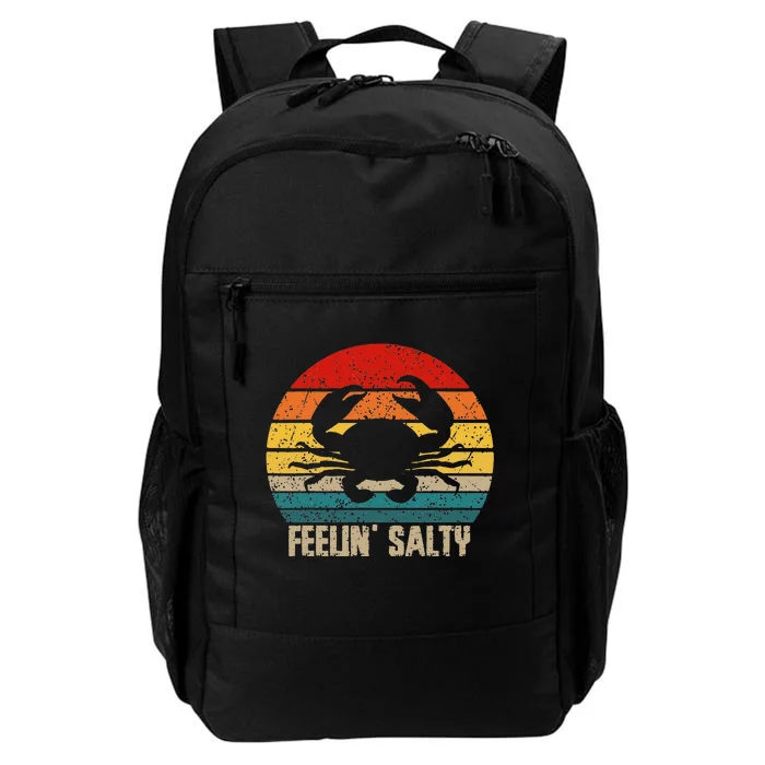 Feelin Salty Maryland Crab Sunset Graphic Daily Commute Backpack