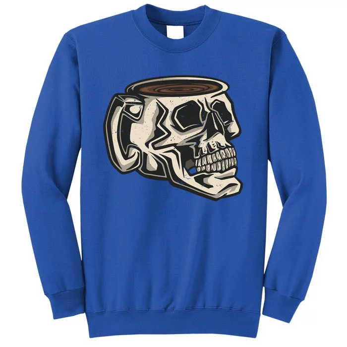 Funny Skull Mug Cup Coffee Skeleton Lover Gift Tall Sweatshirt