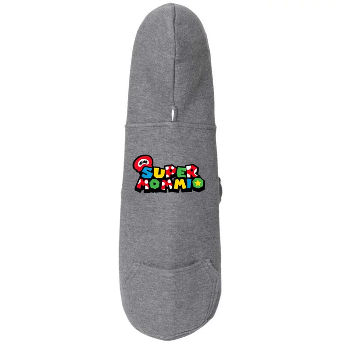 Funny Super Mommio Mother's Day Gamer Doggie 3-End Fleece Hoodie