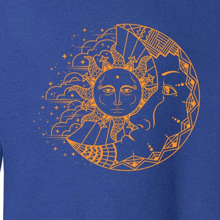 Funny Sun Moon Astrology Astronomer Astronomy Gift Meaningful Gift Toddler Sweatshirt