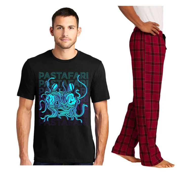 Flying Spaghetti Monster Pastafari Pastafarianism FSM Retro Pajama Set