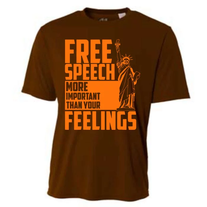 Free Speech More Important Than Your Feelings Cooling Performance Crew T-Shirt