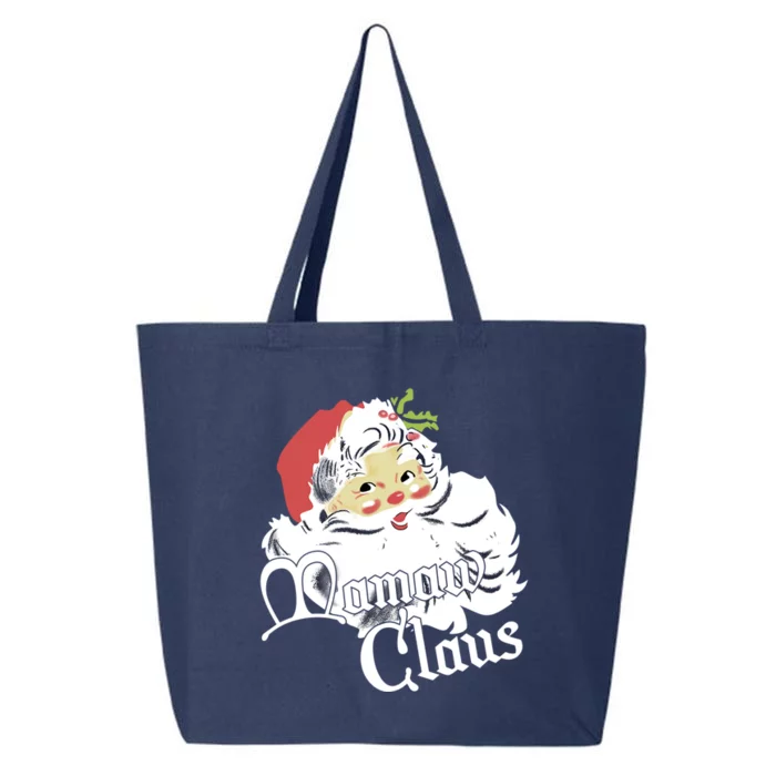 Funny Santa Mamaw Claus Snowflake Leopard Christmas Funny Gift 25L Jumbo Tote