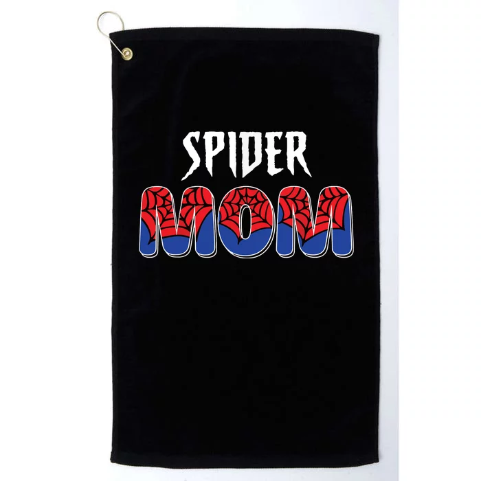 Funny Spider Mom For Women Girl Love Platinum Collection Golf Towel