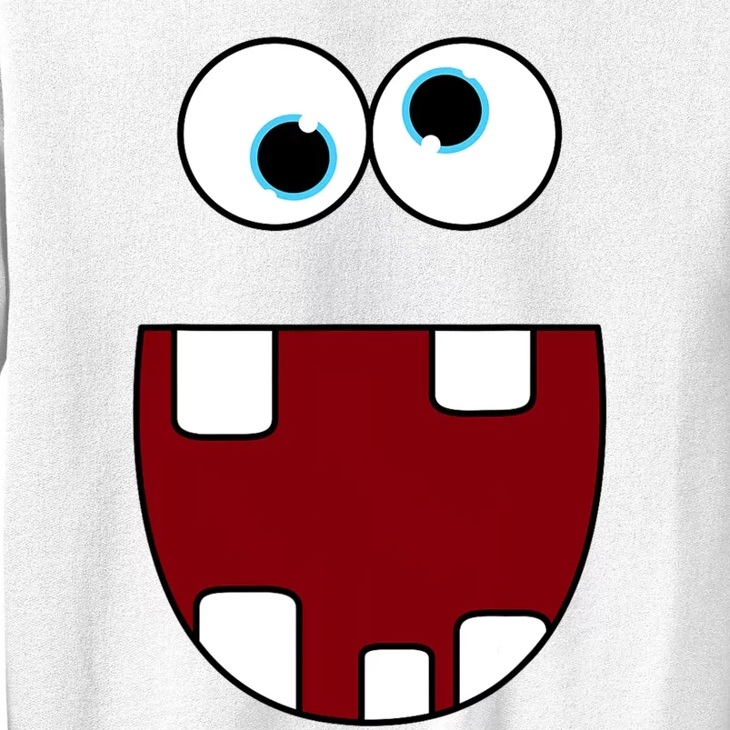 Funny Silly Monster Face Smiling Easy Halloween Costume Sweatshirt