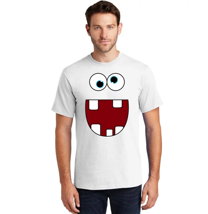 Funny Silly Monster Face Smiling Easy Halloween Costume Tall T-Shirt