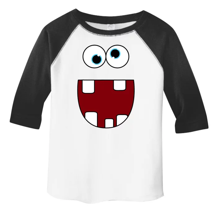 Funny Silly Monster Face Smiling Easy Halloween Costume Toddler Fine Jersey T-Shirt