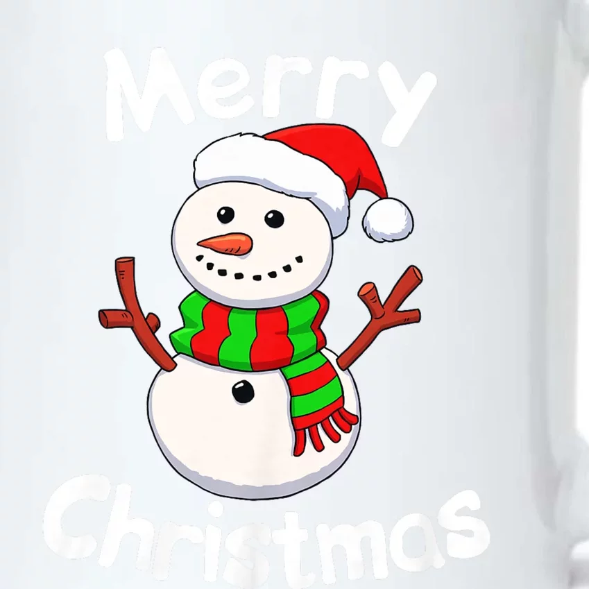 Funny Snowman Merry Christmas Black Color Changing Mug