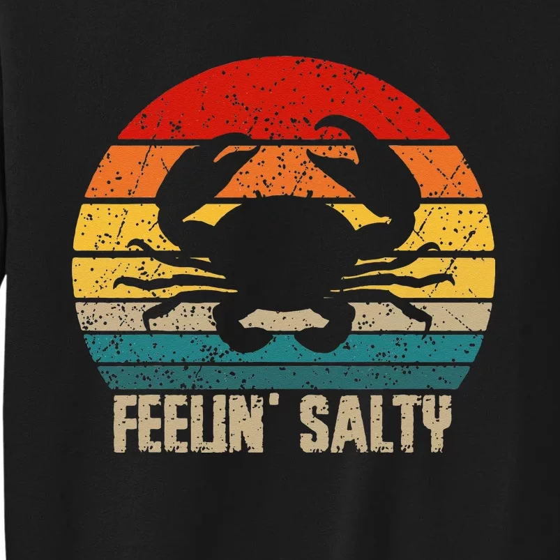 Feelin Salty Maryland Crab Sunset Graphic Sweatshirt