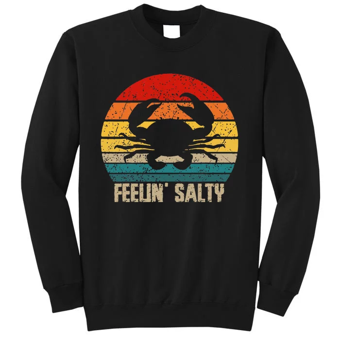 Feelin Salty Maryland Crab Sunset Graphic Sweatshirt