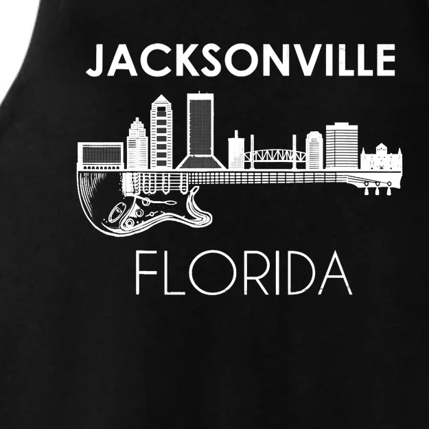 Florida Souvenir Music Guitar Souvenir Jacksonville Ladies Tri-Blend Wicking Tank