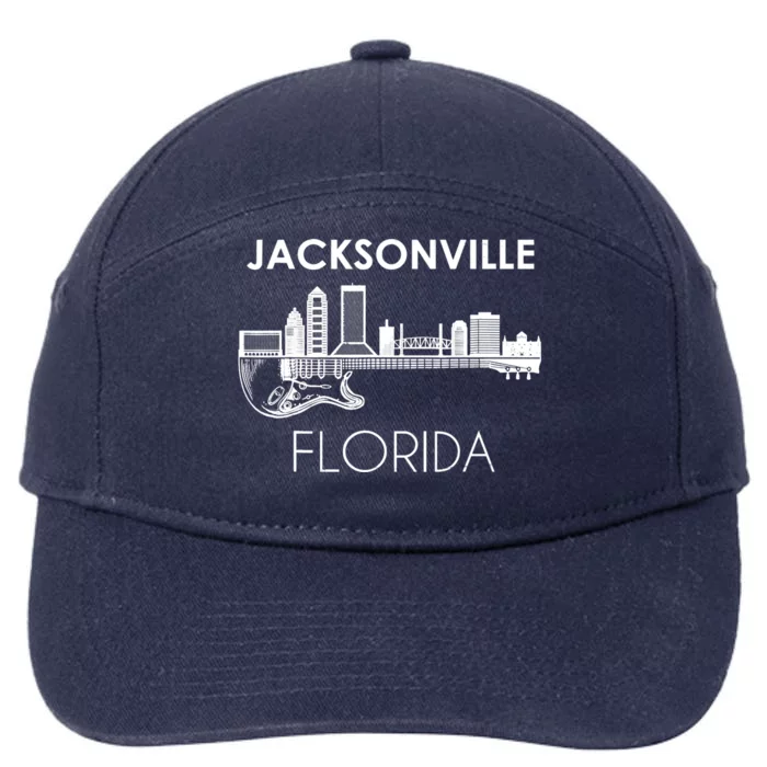 Florida Souvenir Music Guitar Souvenir Jacksonville 7-Panel Snapback Hat