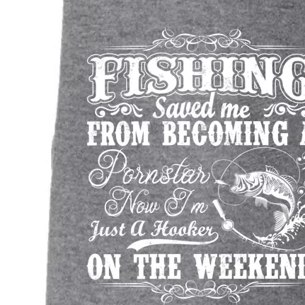 Fishing Saved Me From Becoming A Pornstar Gift Doggie 3-End Fleece Hoodie