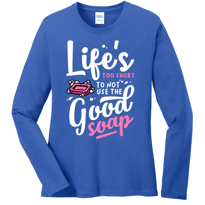 Funny Soap Maker Handmade Soap Making Soapmaking Gift Ladies Long Sleeve Shirt