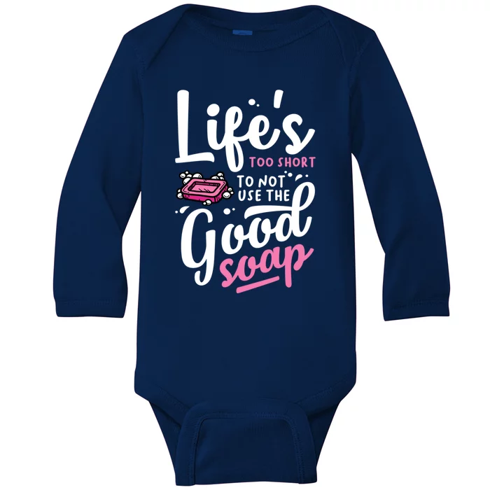 Funny Soap Maker Handmade Soap Making Soapmaking Gift Baby Long Sleeve Bodysuit