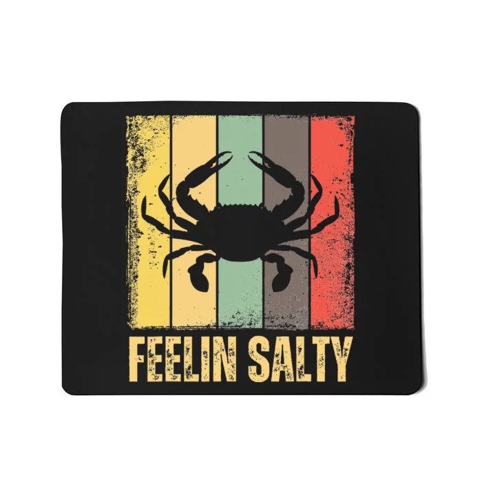 Feelin Salty Maryland Crab Retro Vintage Mousepad