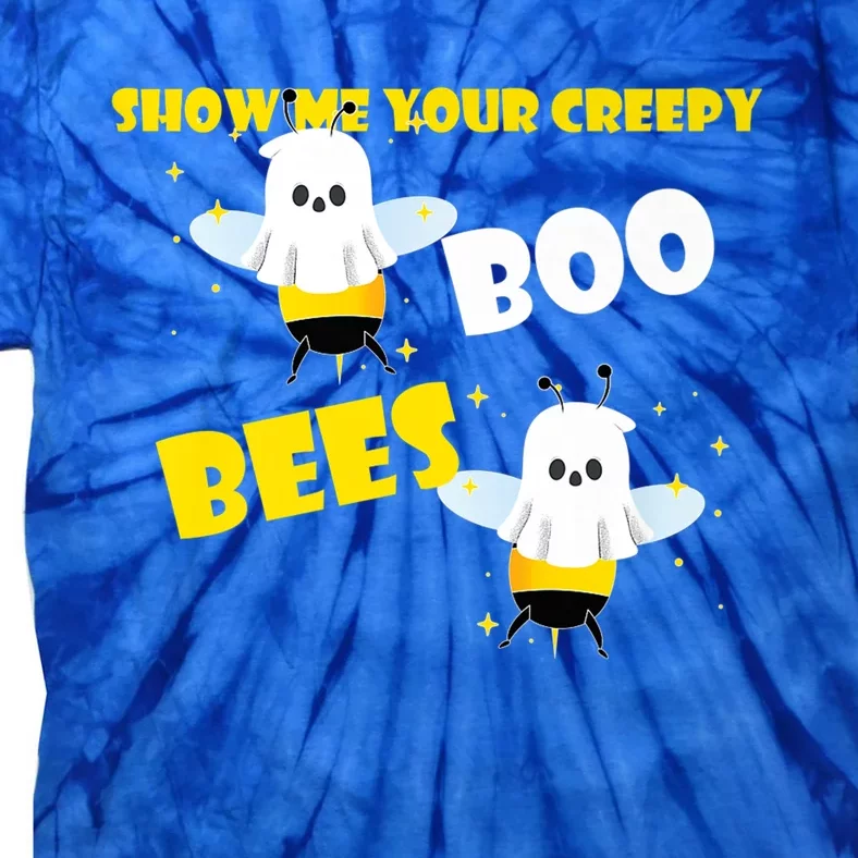 Funny Show Me Your Creepy Boo Bees Halloween Couples Costume Meaningful Gift Tie-Dye T-Shirt