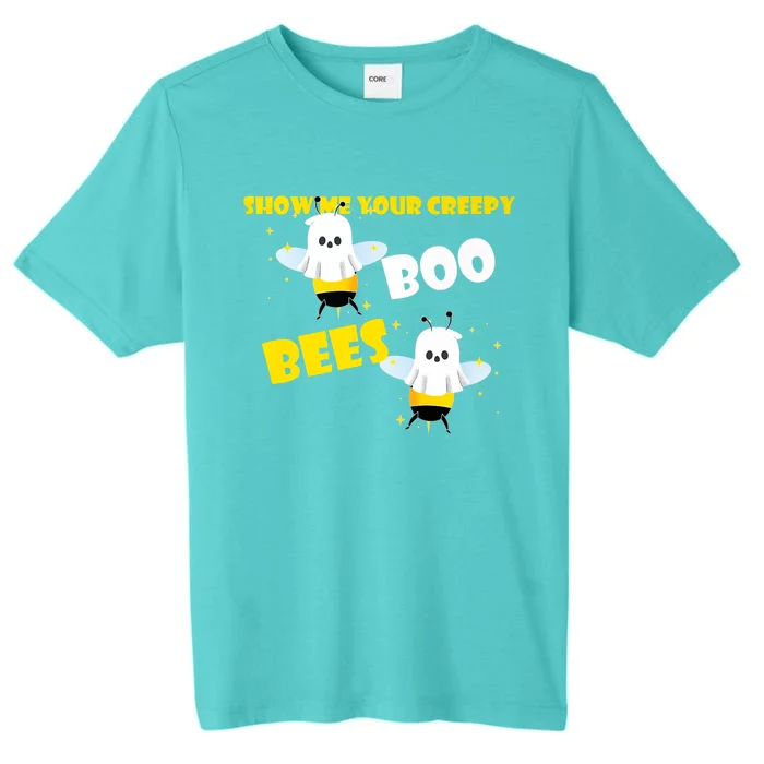 Funny Show Me Your Creepy Boo Bees Halloween Couples Costume Meaningful Gift ChromaSoft Performance T-Shirt