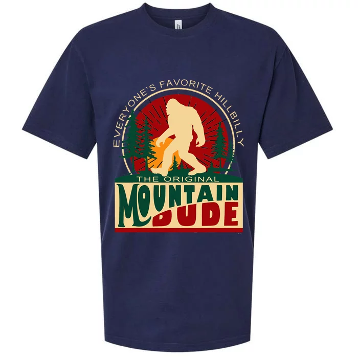 Funny Sasquatch Mountain Dude EveryoneS Favorite Hillbilly Sueded Cloud Jersey T-Shirt