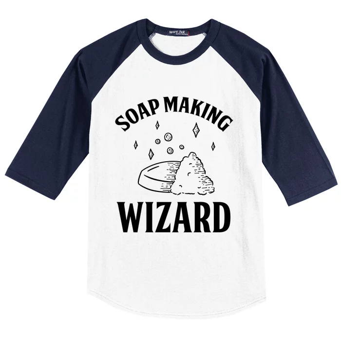 Funny Soap Maker Soap Making Wizard Diy Handmade Crafting Funny Gift Baseball Sleeve Shirt