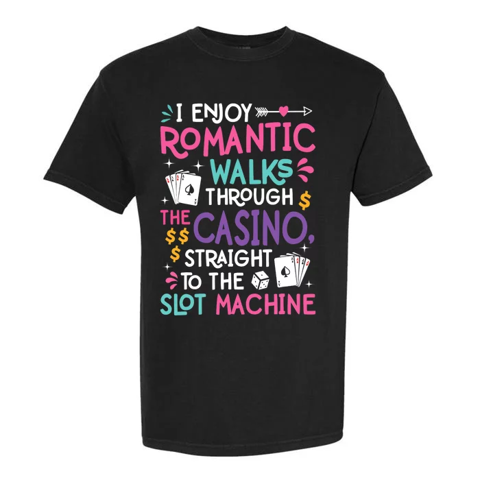 Funny Slot Machine Gambling Casino Gambler Vegas Gift Idea Garment-Dyed Heavyweight T-Shirt