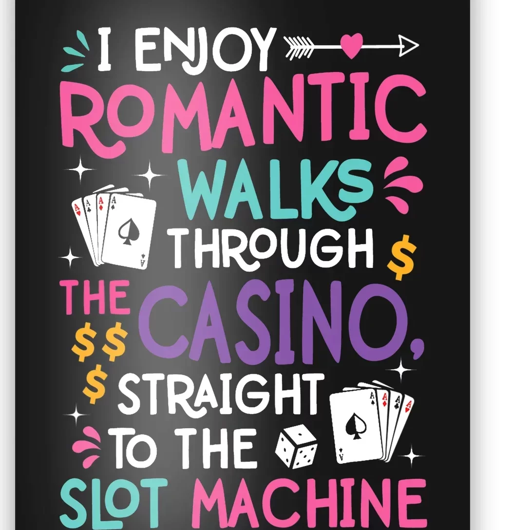 Funny Slot Machine Gambling Casino Gambler Vegas Gift Idea Poster