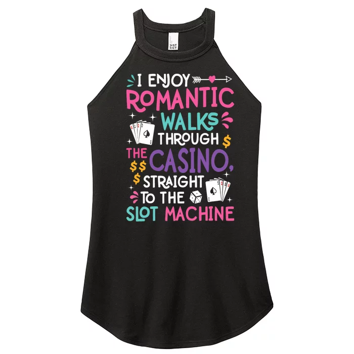 Funny Slot Machine Gambling Casino Gambler Vegas Gift Idea Women’s Perfect Tri Rocker Tank