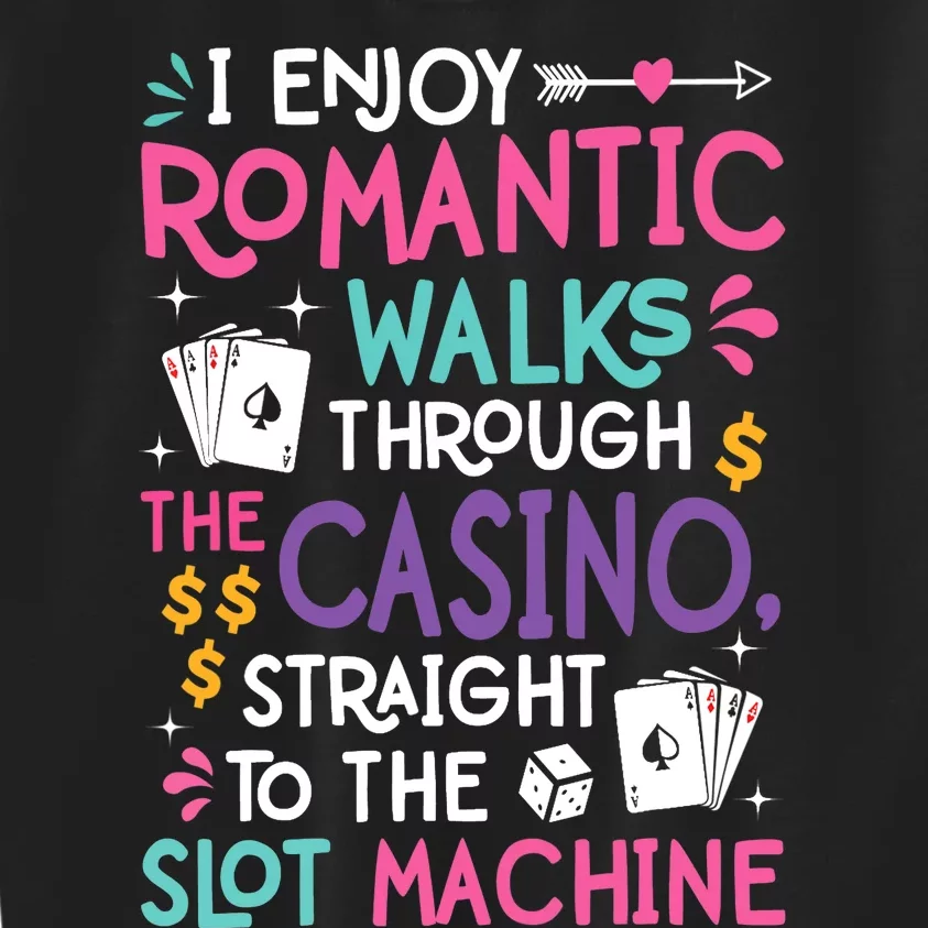 Funny Slot Machine Gambling Casino Gambler Vegas Gift Idea Kids Sweatshirt